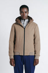 GIUBBOTTO TRAPUNTATO IN PANNO TORTORA